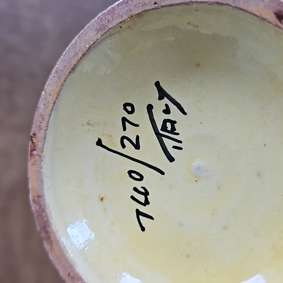 ITALY HAND PAINTED VASE VINTAGE - Picture 5 of 10